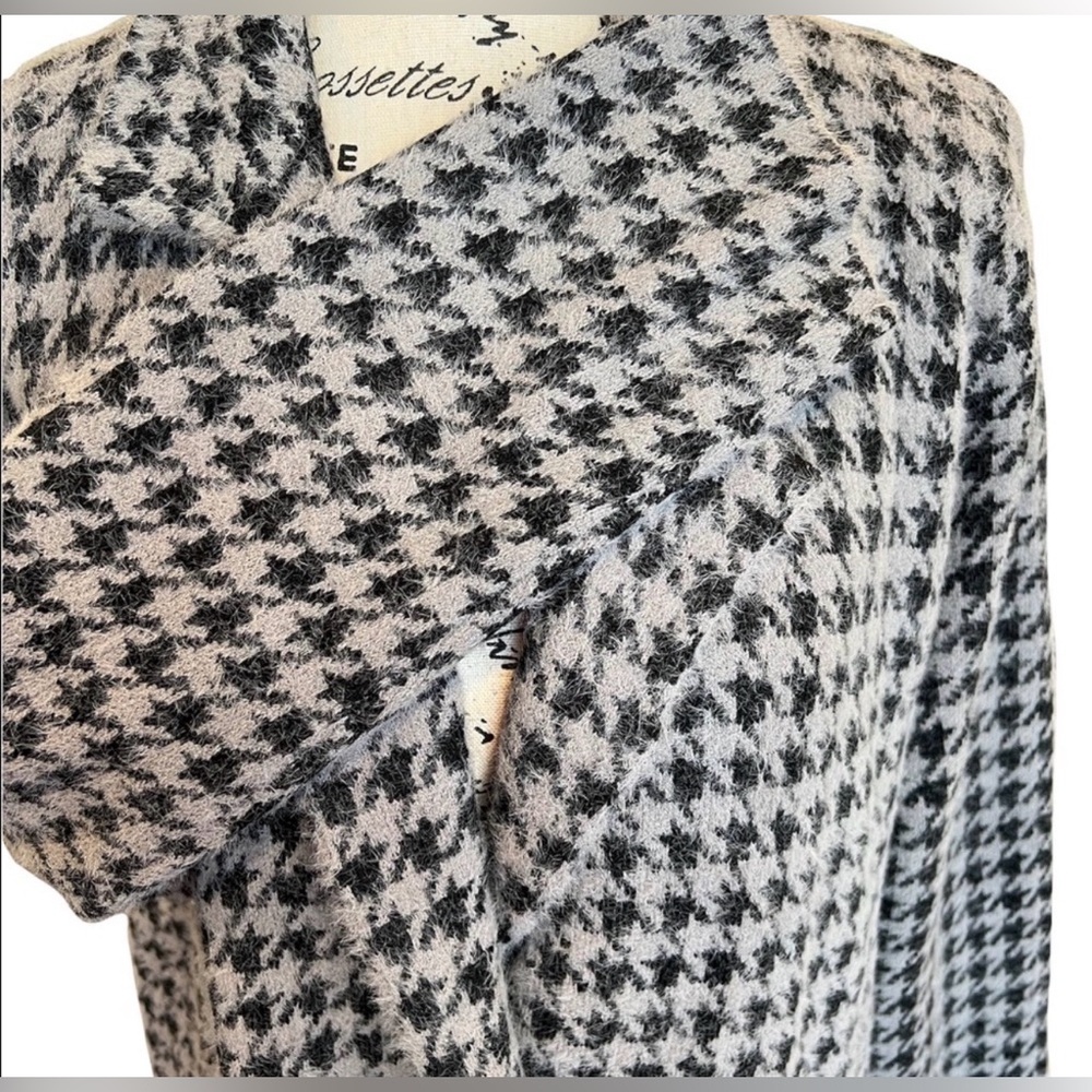 Max Studio Houndstooth Pattern Duster - image 5